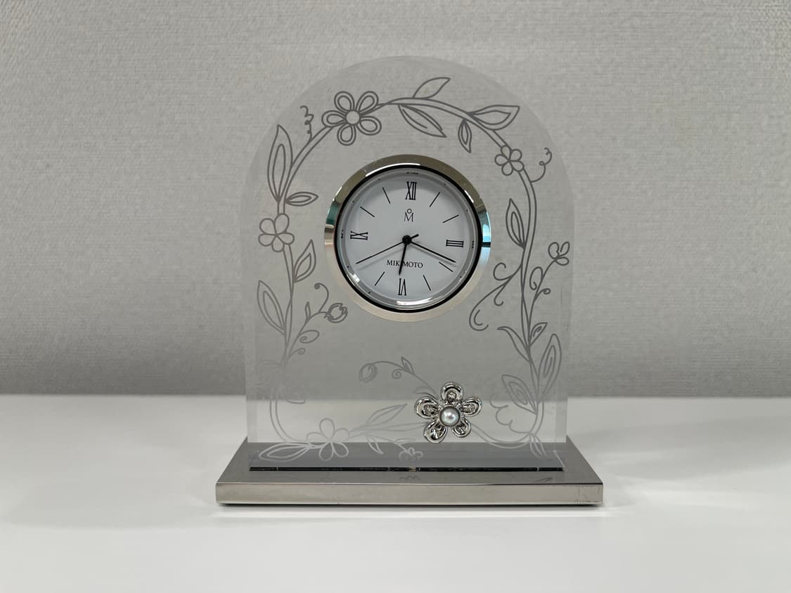 미키모토 펄 진주 아치형 탁상시계 MIKIMOTO 7번 상품이미지1