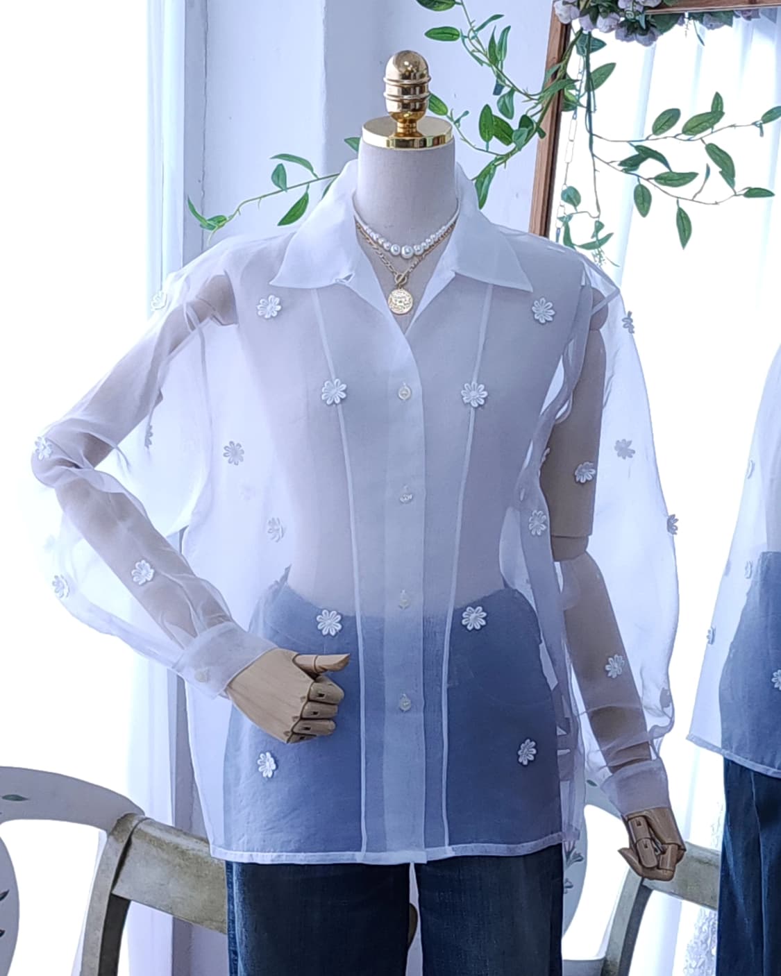 오간자블라우스 상품이미지4