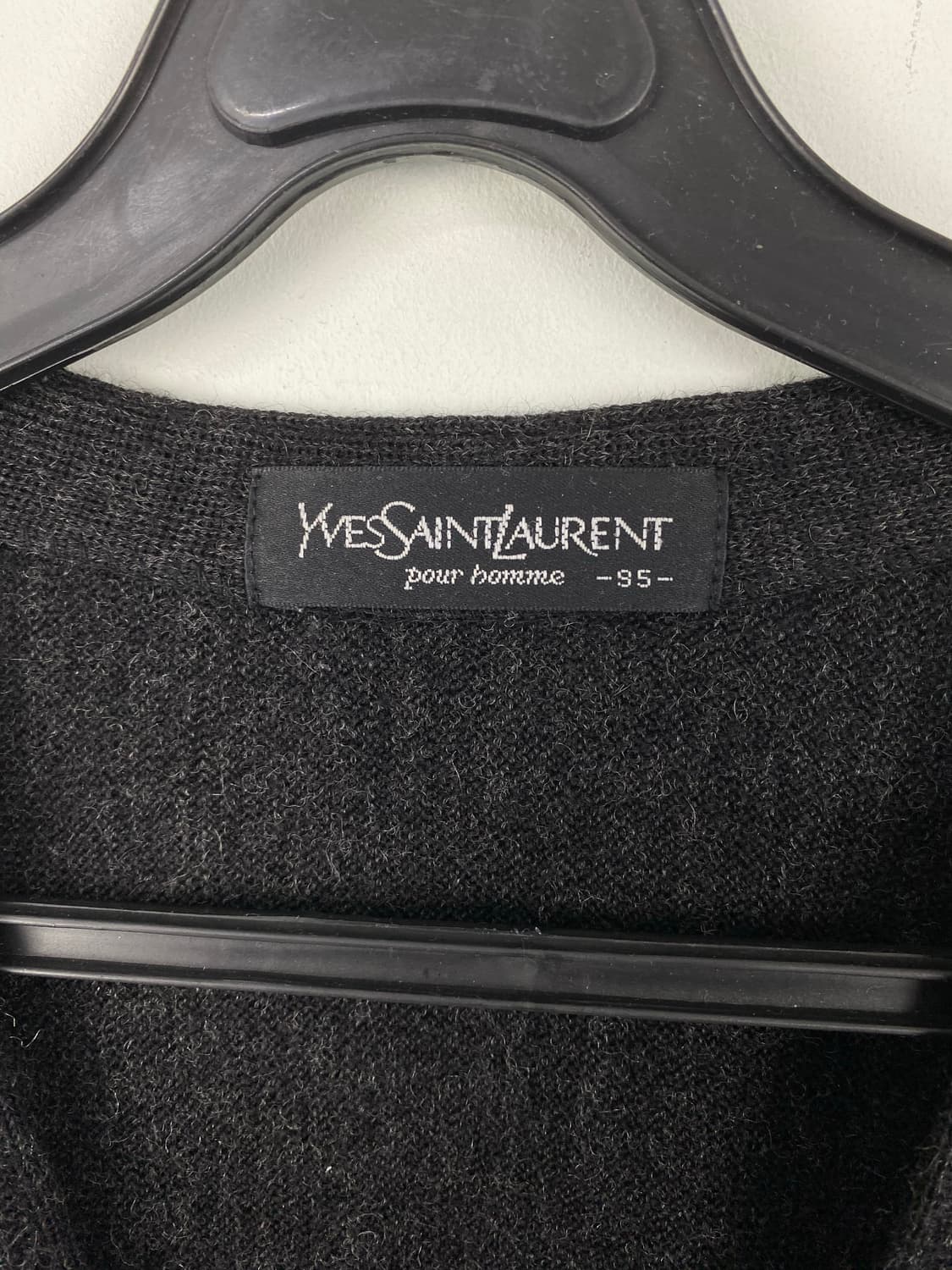 YSL 입생로랑 차콜 울 가디건 M 상품이미지4