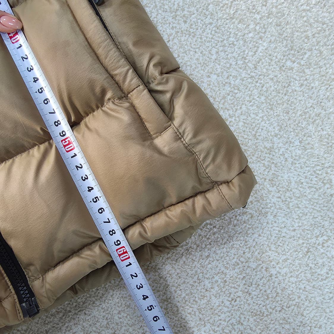 [80] 노스페이스 구스다운 골드브라운 패딩 점퍼 1215J1 상품이미지8