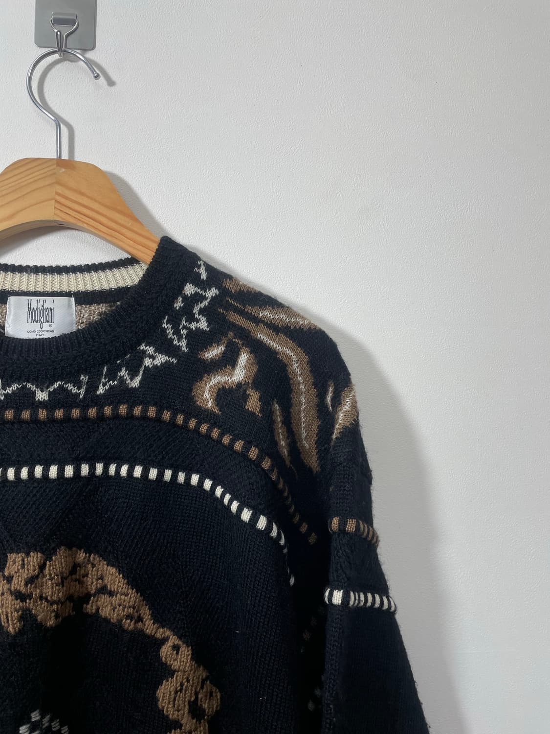 빈티지 패턴 니트 M  - K11 상품이미지3