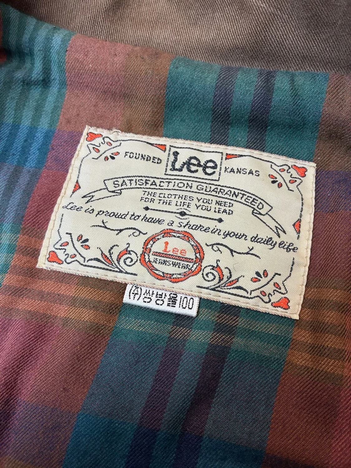 Lee 리 90's 헤비코튼 아이코닉 사파리 자켓 PN6207 상품이미지7