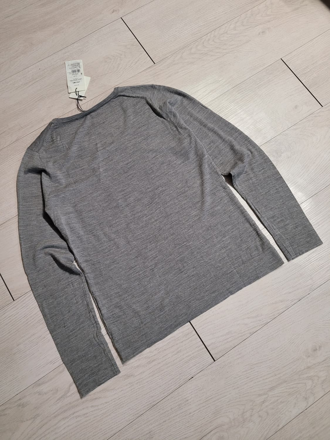 새상품) 무인양품 무지 라보 울캐시미어 U넥 니트 L 상품이미지2