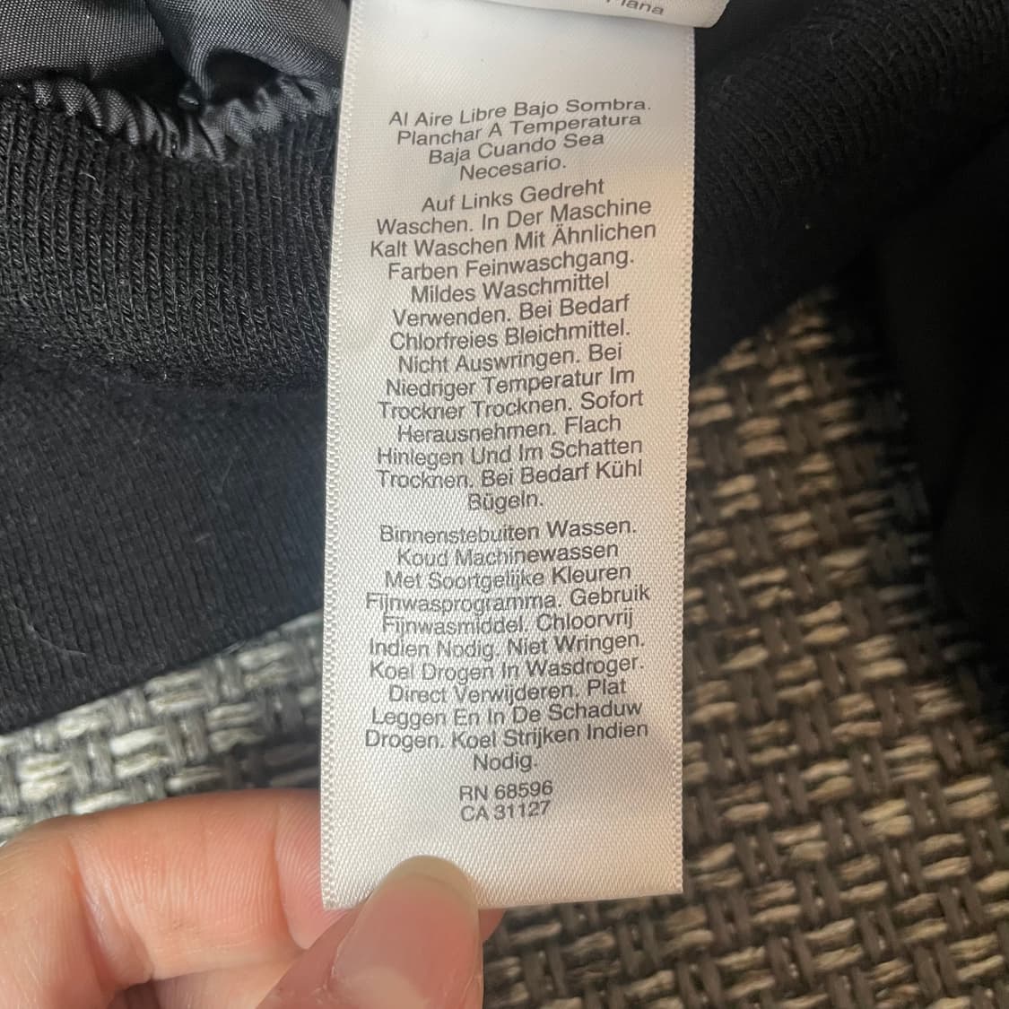 DKNY 블랙 항공 점퍼 XS 상품이미지7