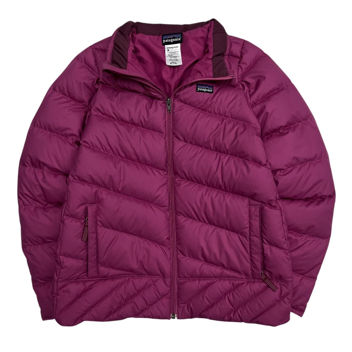 파타고니아 로고 퍼플 경량패딩 XL 상품이미지3