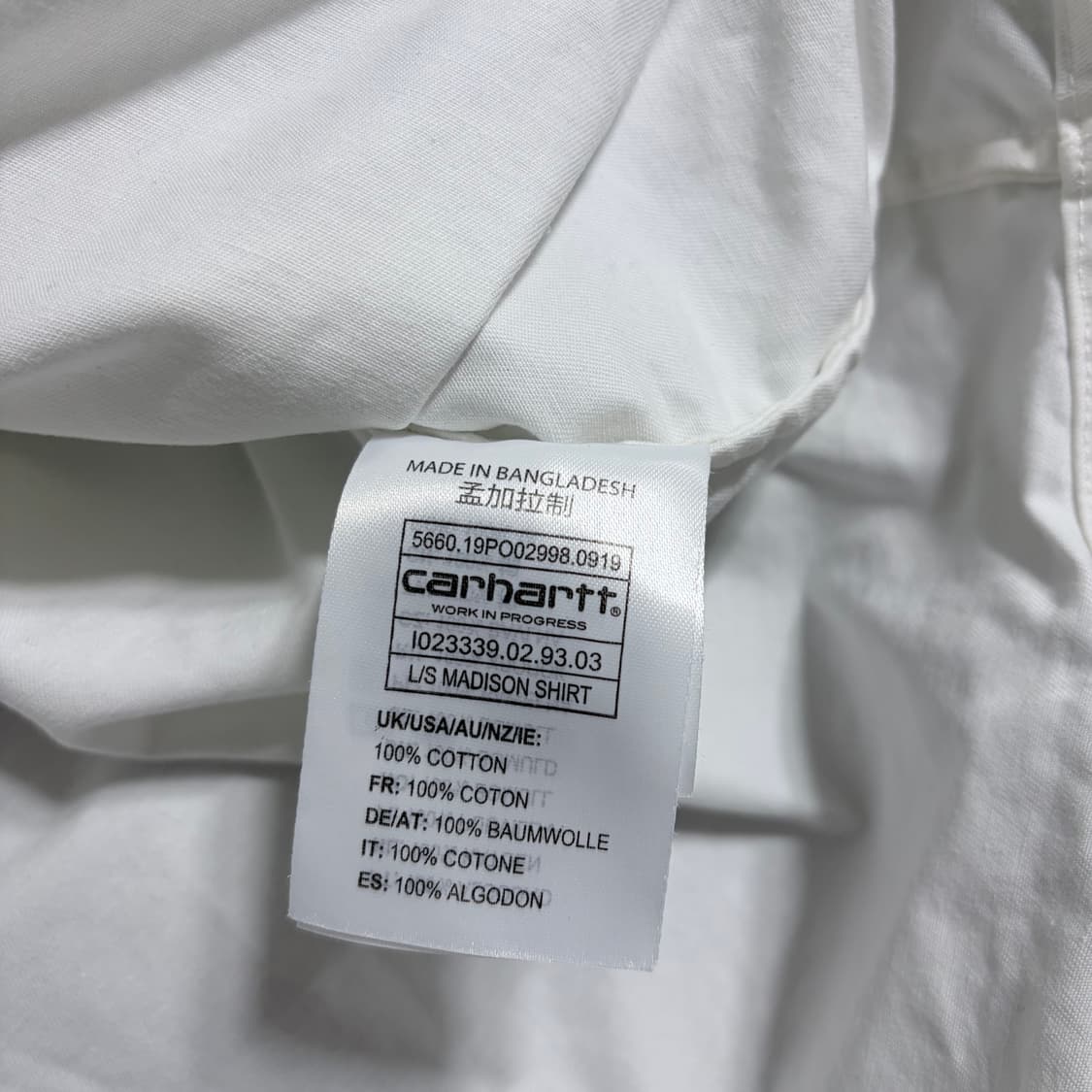 칼하트 메디슨 롱슬리브 셔츠 상품이미지6