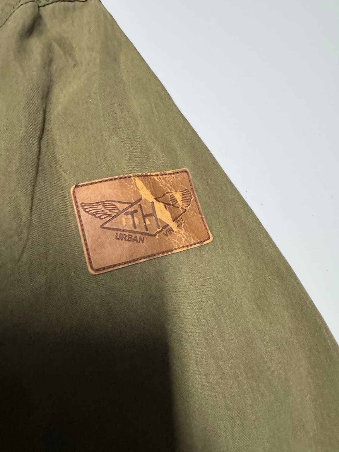 여성 써스데이아일랜드 빈티지 카키 야상 후드 자켓 상품이미지5