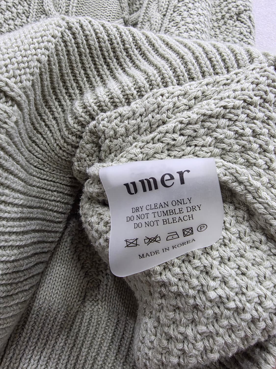 유메르 umer 루즈핏 케이블 니트 상품이미지5