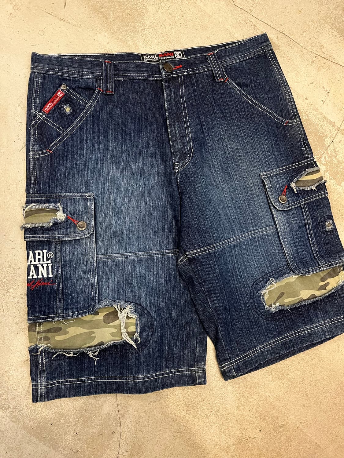 빈티지 칼카니 데님 카고 상품이미지1