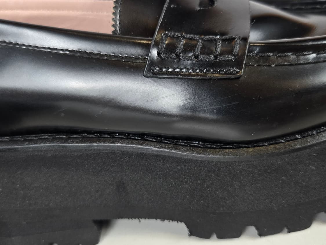 MSGM 엠에스지엠 여성 35 플랫폼 통굽 로퍼 신발 구두 블랙 상품이미지5