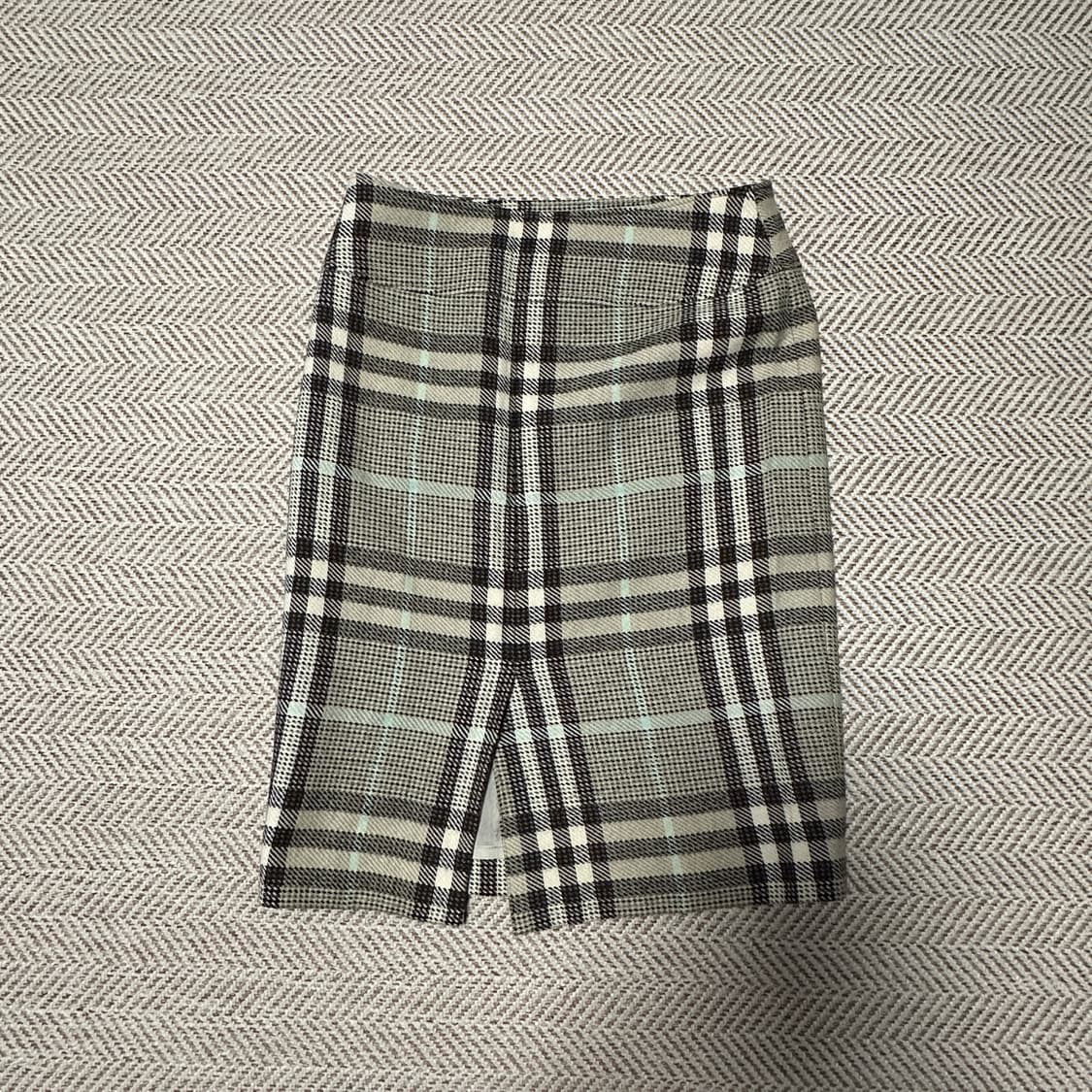 BURBEERY italy made check skirt wool 상품이미지2