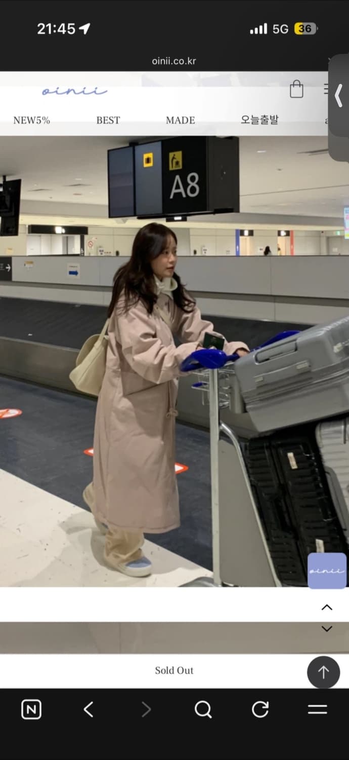 오이니 시네마점퍼 핑크 상품이미지1