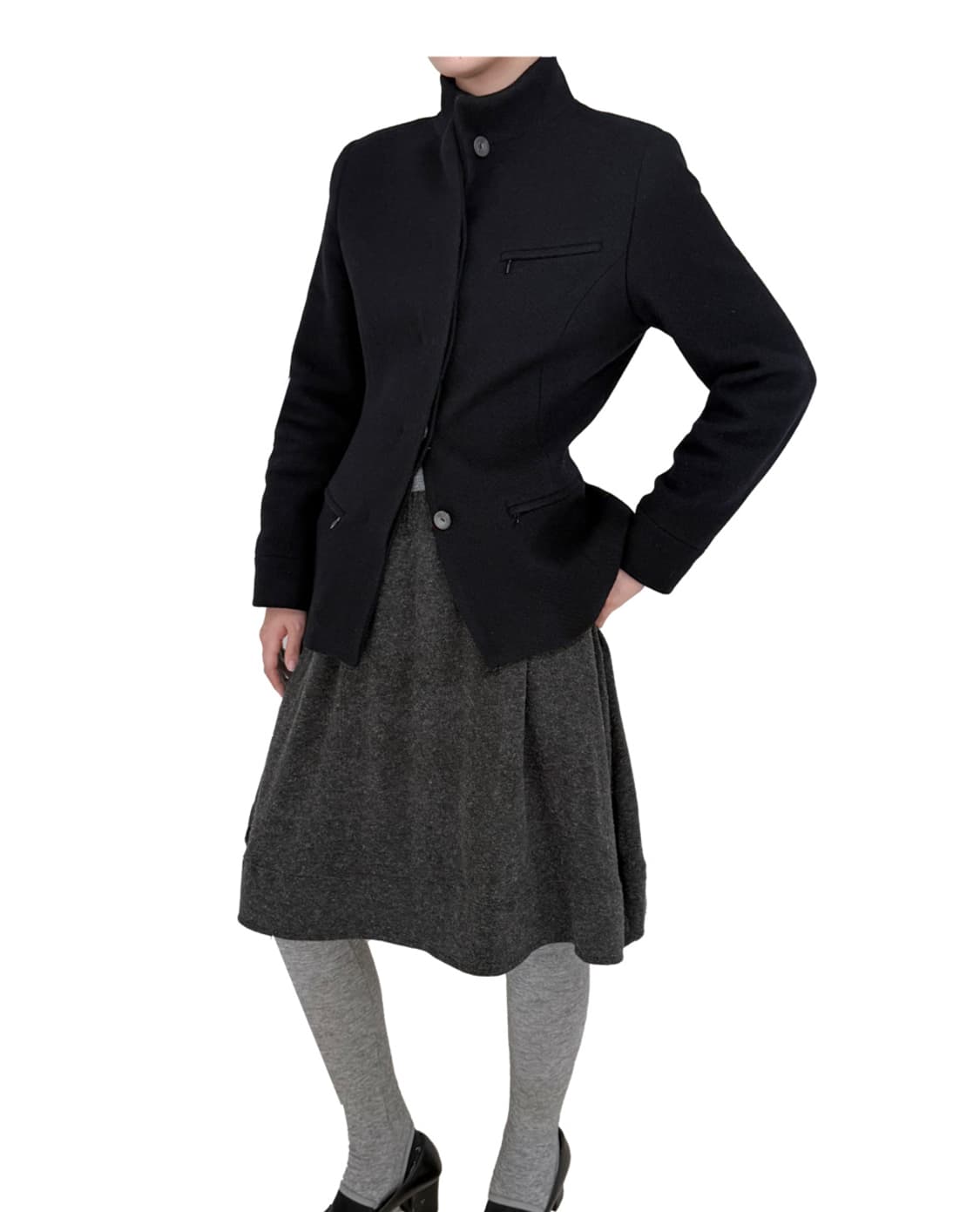 애옹쓰 Ka Half Wool Coat 구매합니다  상품이미지1