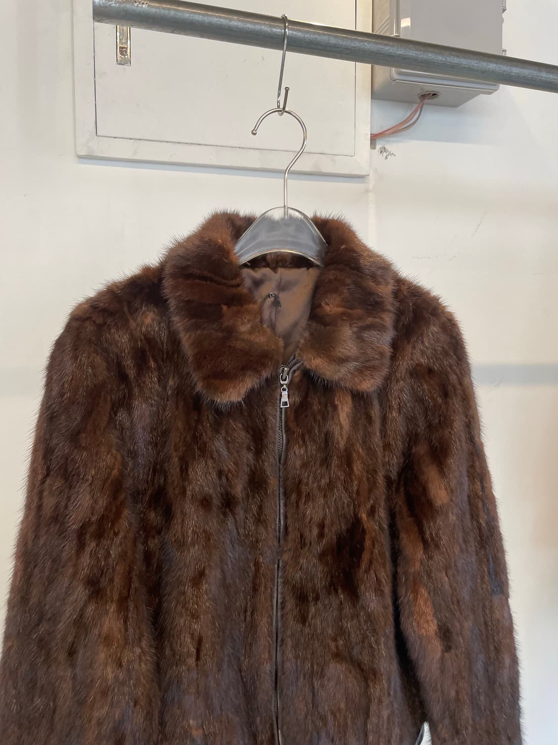 Mink fur leather jacket 상품이미지2