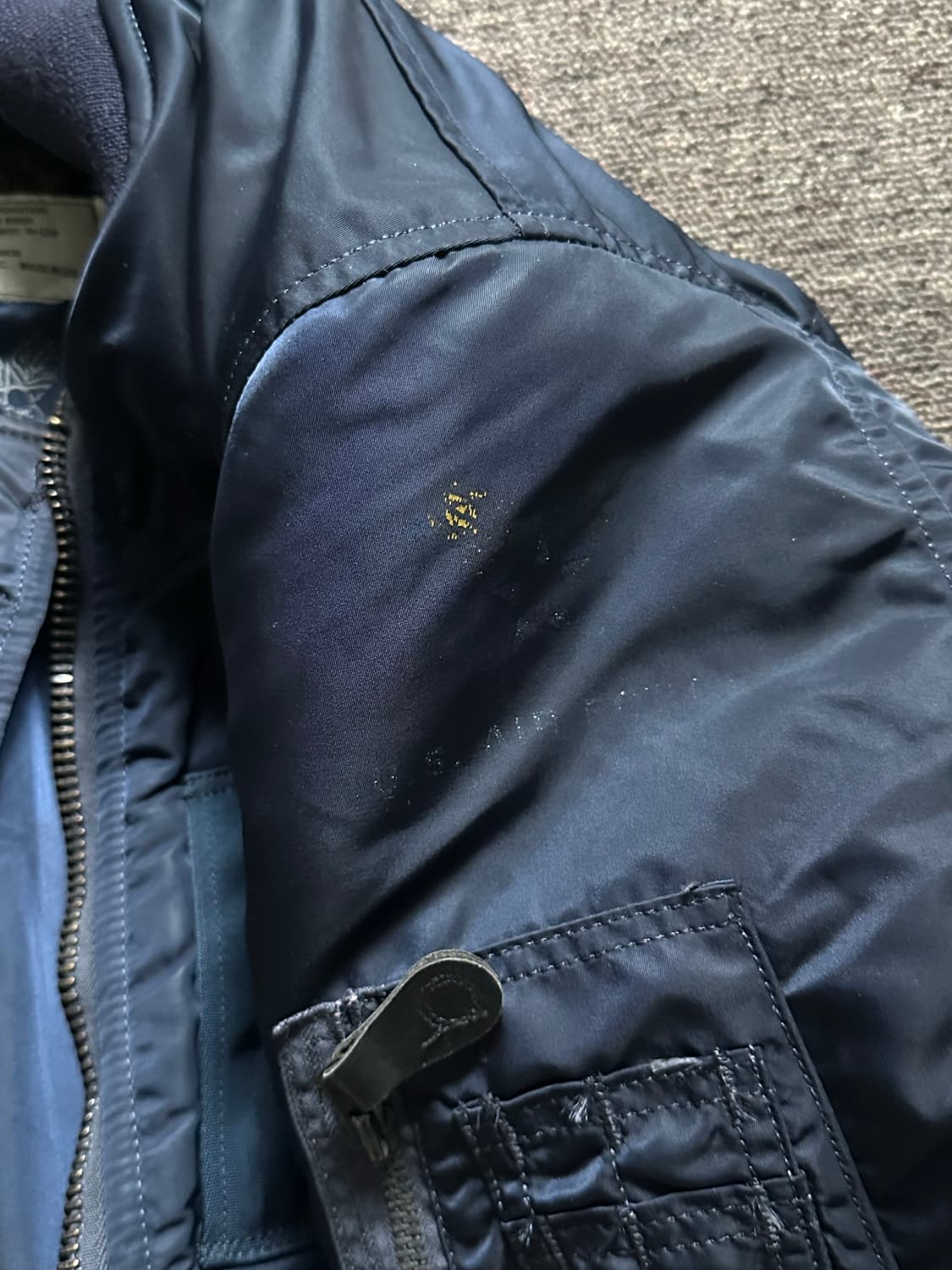 오리지널 미제조 알파 B-15C MA-1 울파일 상품이미지4