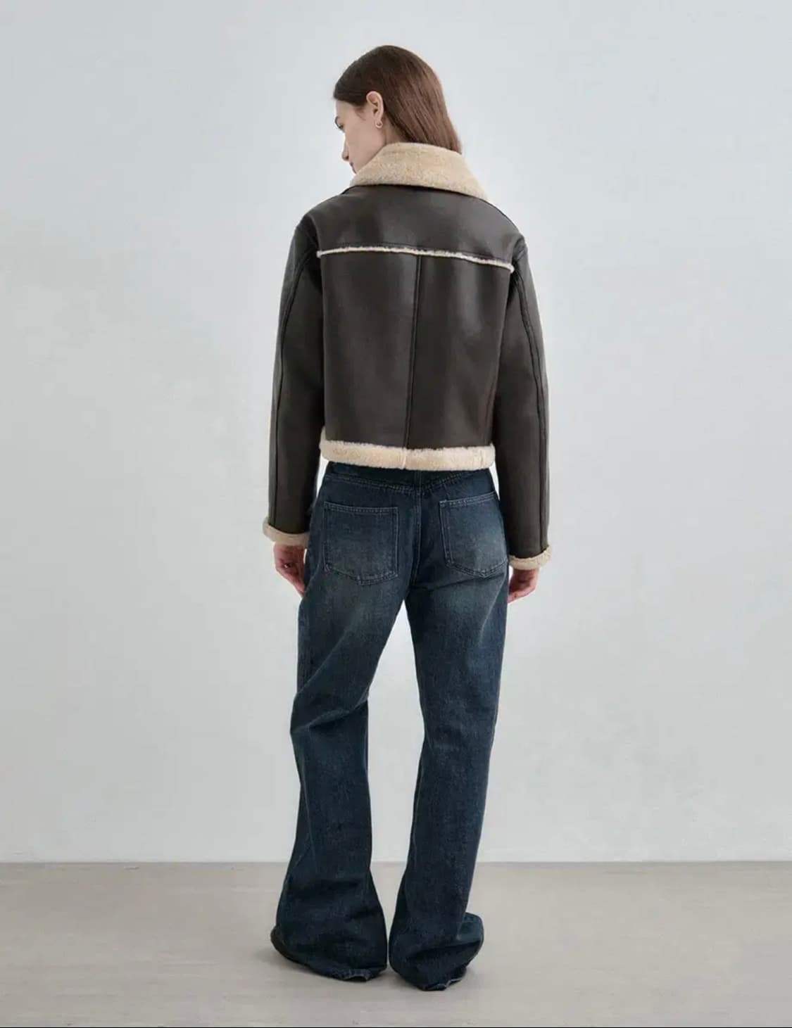 몽돌 무스탕 브라운 상품이미지4