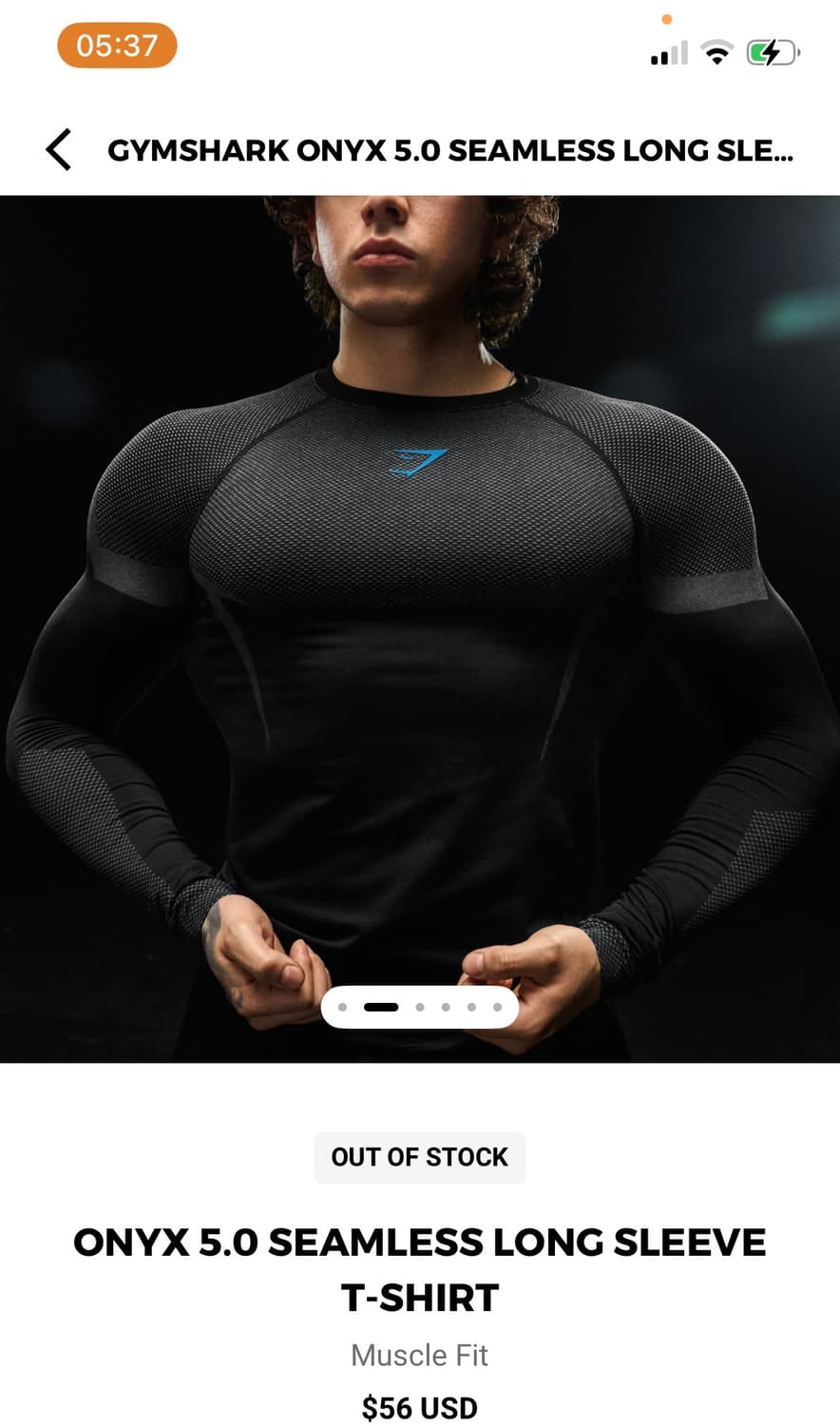 짐샤크 오닉스 5.0 롱슬리브 블랙/오닉스 그레이 상품이미지1