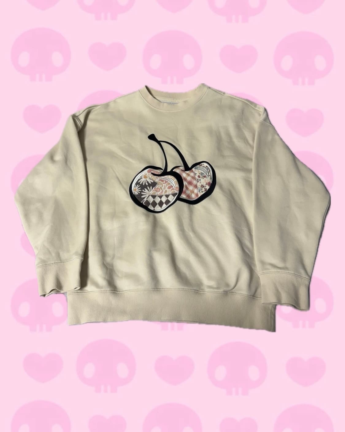 키르시 한정판 빈티지 패치워크 업사이클링 맨투맨 상품이미지1