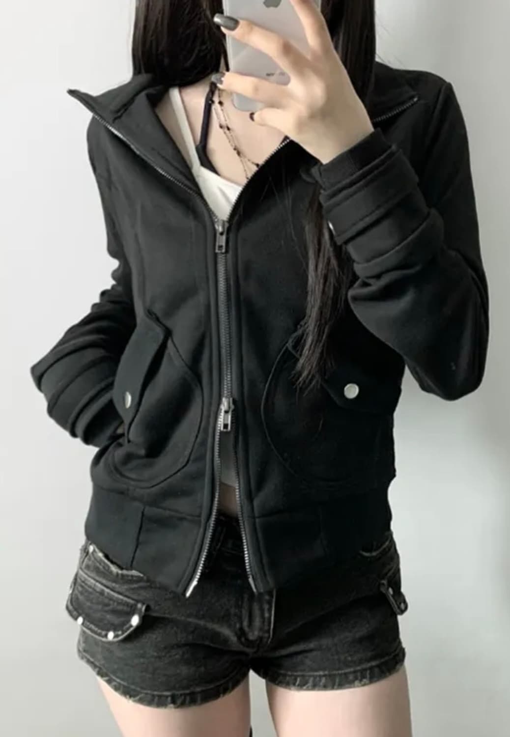 투웨이 슬림핏 집업 상품이미지1