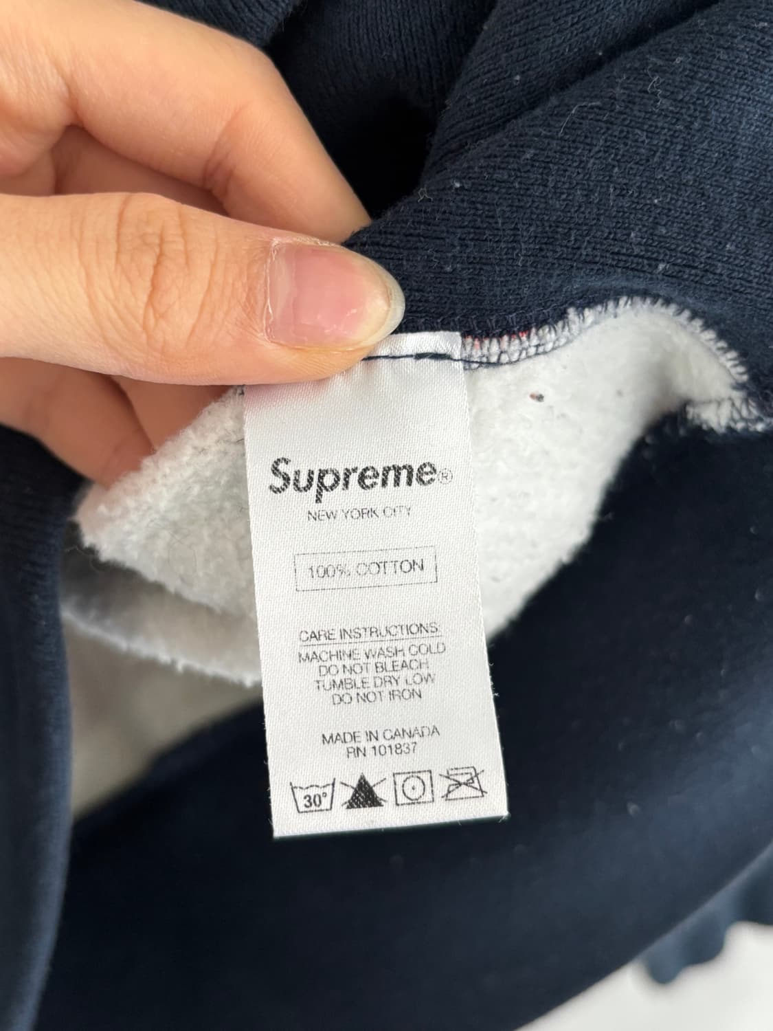 Supreme 슈프림 14FW 박스 로고 성조기 풀 오버 후드티 상품이미지10