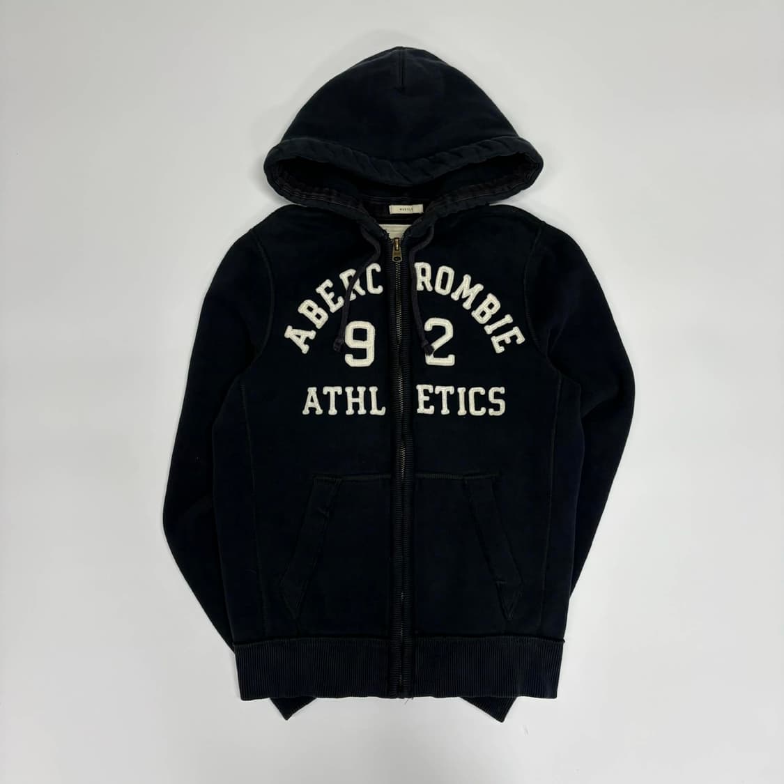 아베크롬비 y2k 올드스쿨 블랙 스웨트셔츠 후드집업 희귀져지(M) 상품이미지2