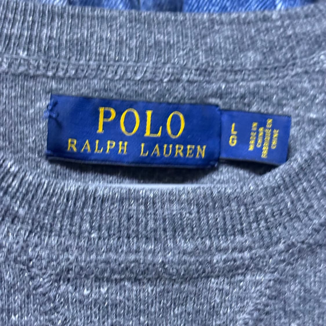 폴로 니트 그레이 LG사이즈 상품이미지3