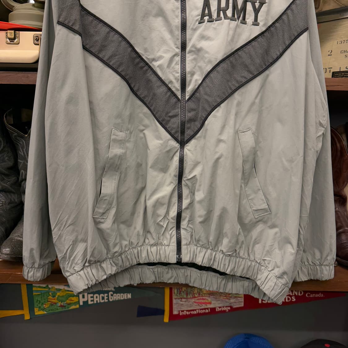 L/R 00s IPFU 1세대 US ARMY 오리지널 V 스카치 바람막이 상품이미지5