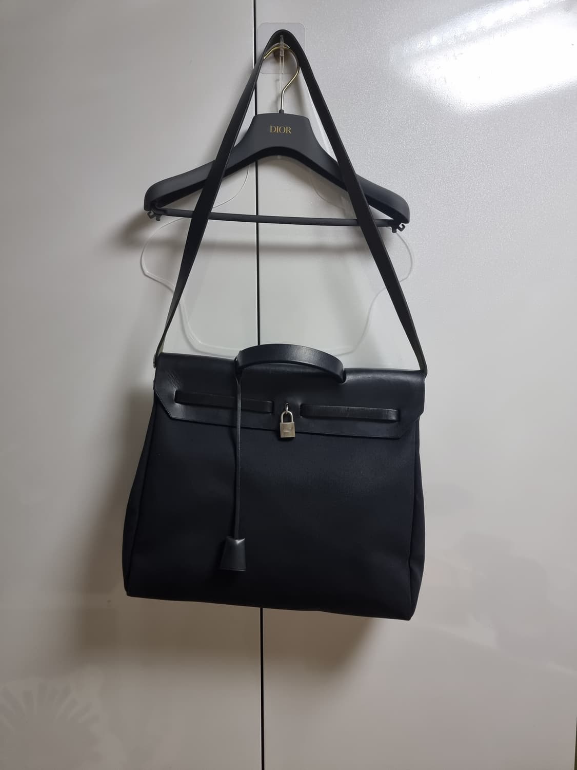 에르메스 에르백 2way mm 39 라지 블랙 풀구성 C각인 상품이미지6