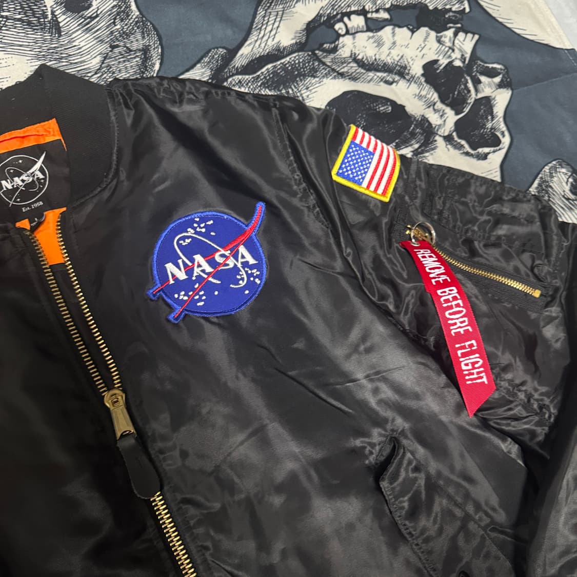 나사 MA-1 항공점퍼 L사이즈 상품이미지3