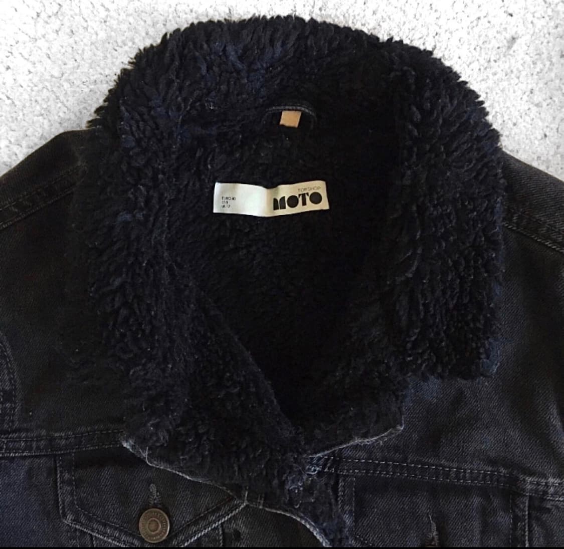 Topshop 탑샵 데님 셰르파 자켓 M  상품이미지4
