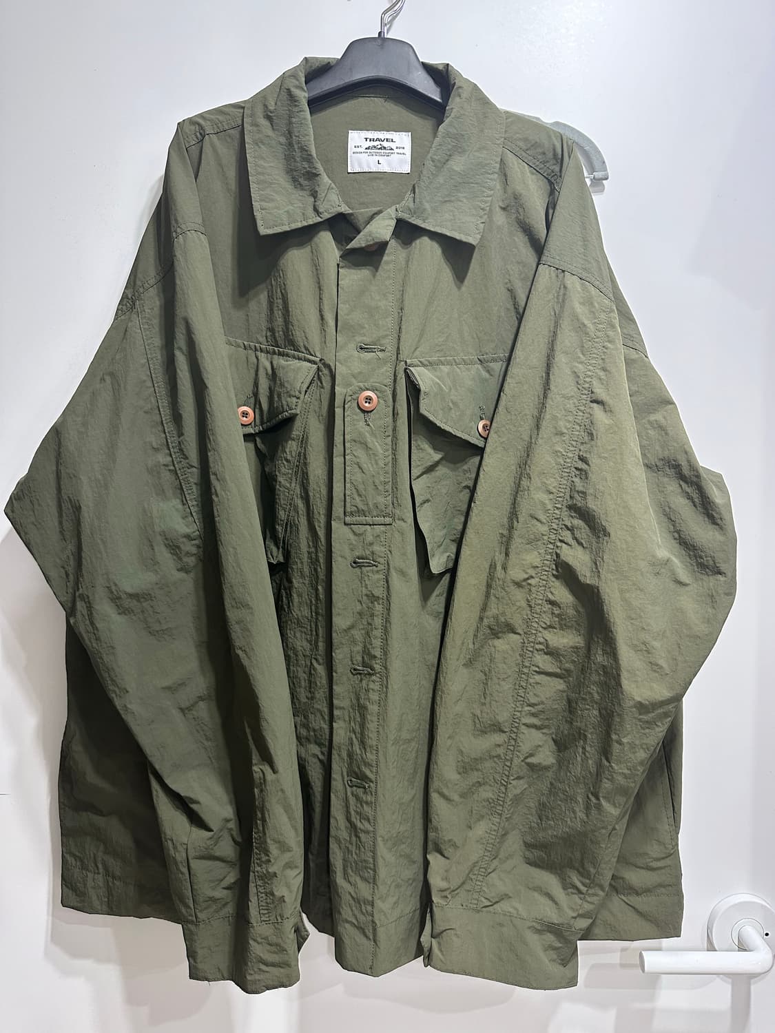 L] 트레블 셔츠 카키 상품이미지5