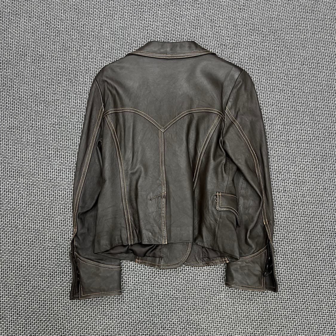 Sally&John 빈티지 쉽스킨 레더 자켓 상품이미지4