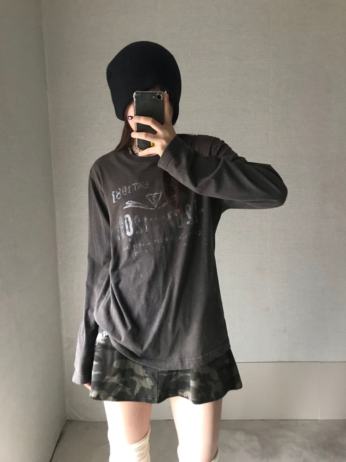 게스 빈티지 브라운 롱슬리브 상품이미지2