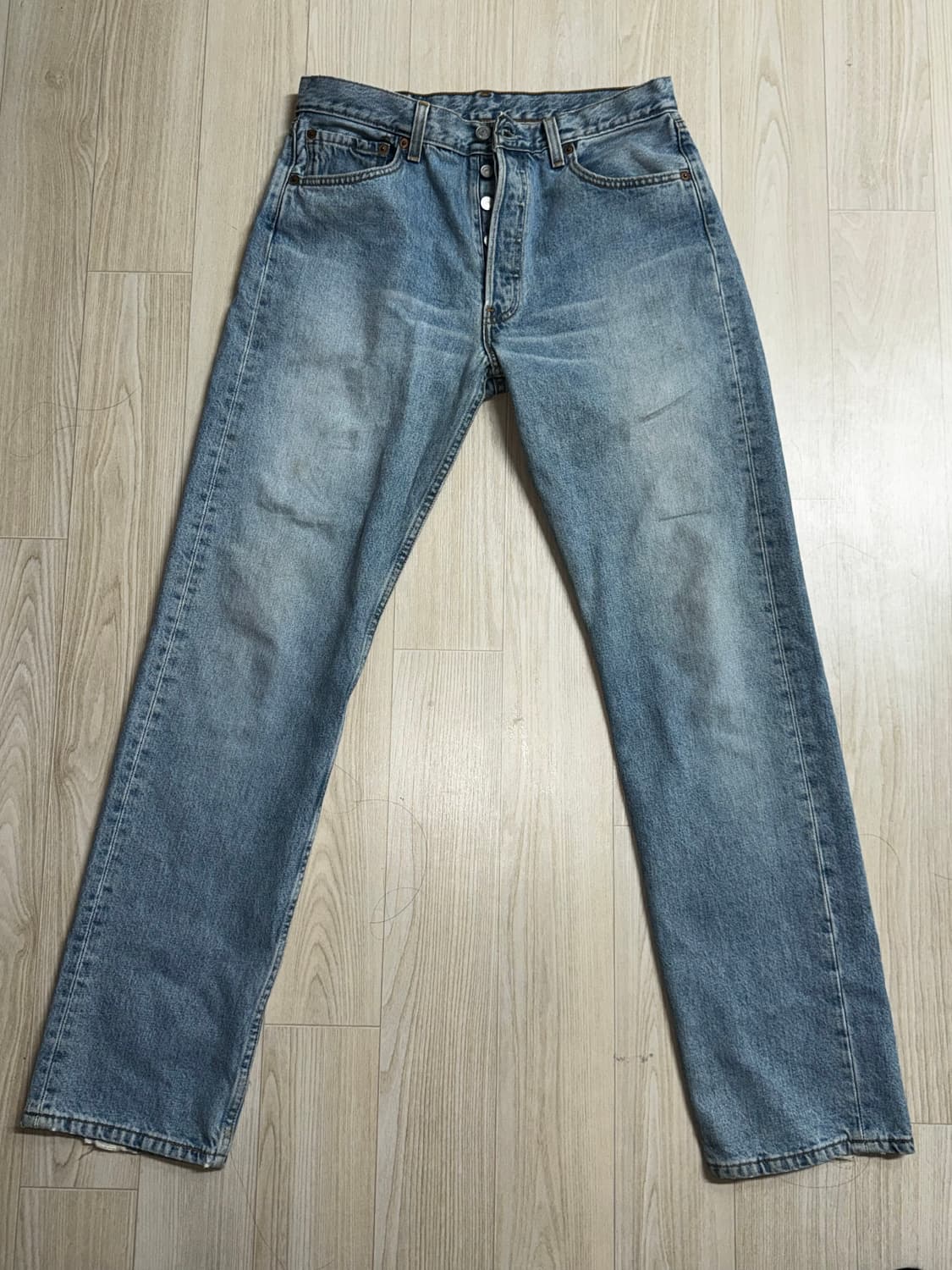 [33]Levi's 501 W33 W34/ 리바이스 501 연청 상품이미지1