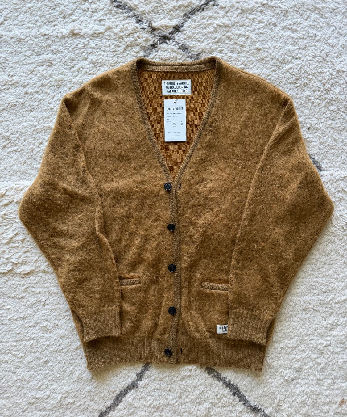 [M]와코마리아 모헤어 가디건 카멜 컬러 상품이미지3