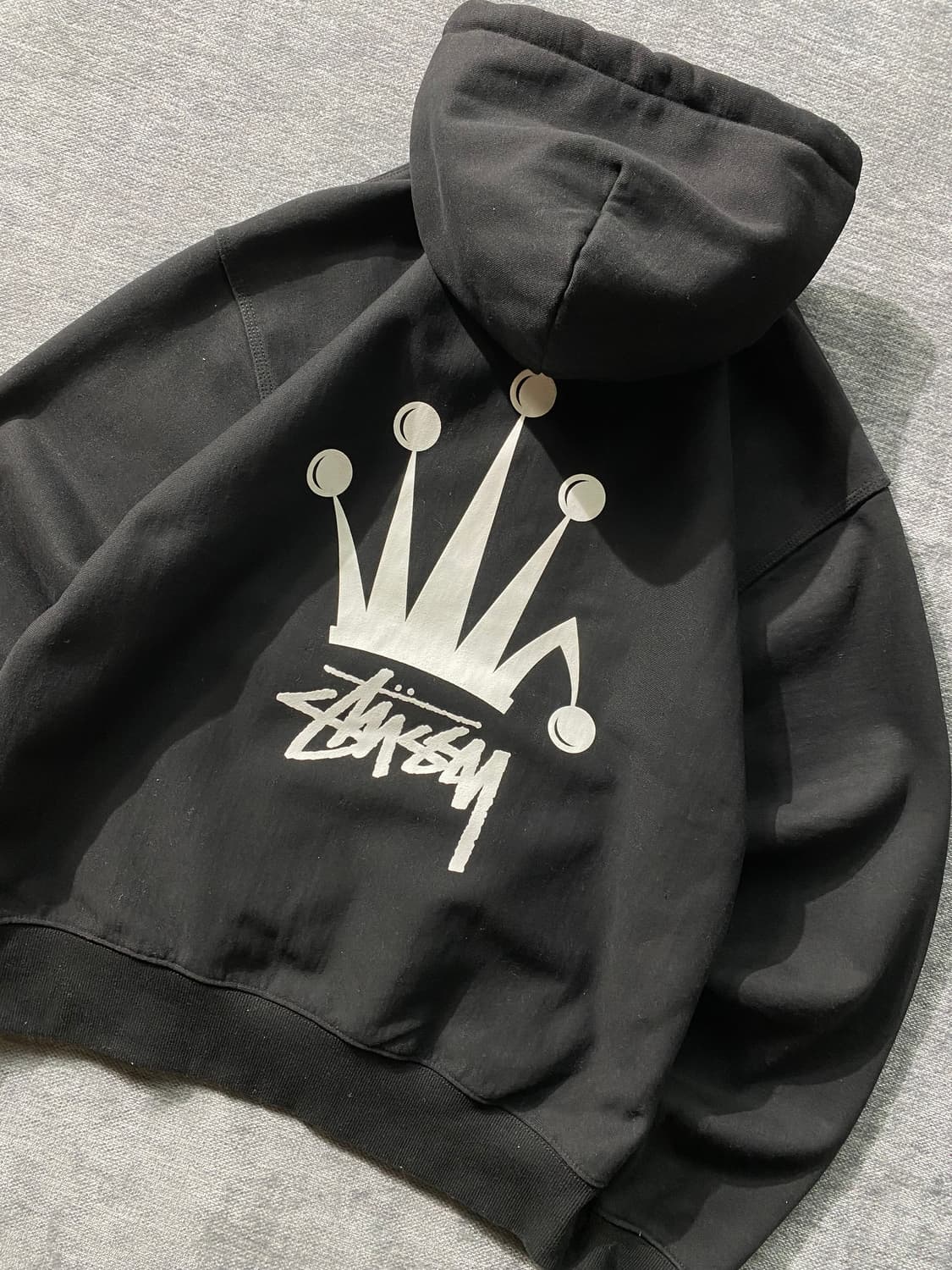 [M] Stussy 스투시 헤비웨이트 크라운 로고 후디 상품이미지2