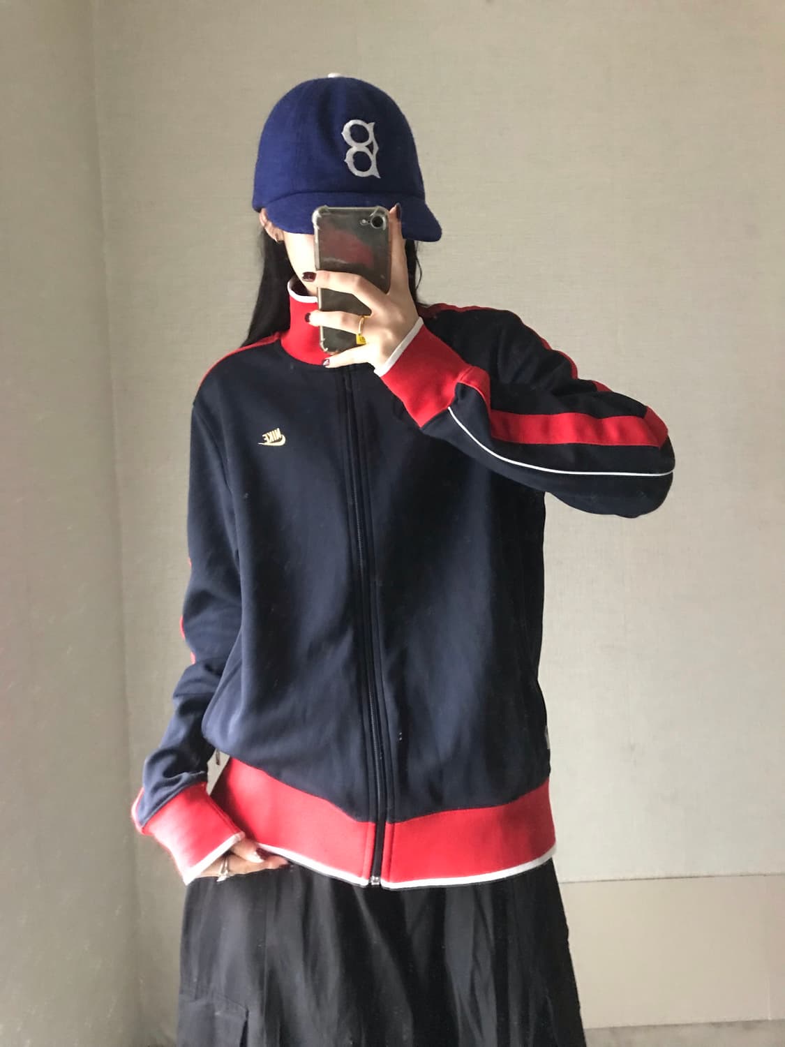 나이키 네이비 레드 트랙탑 상품이미지1