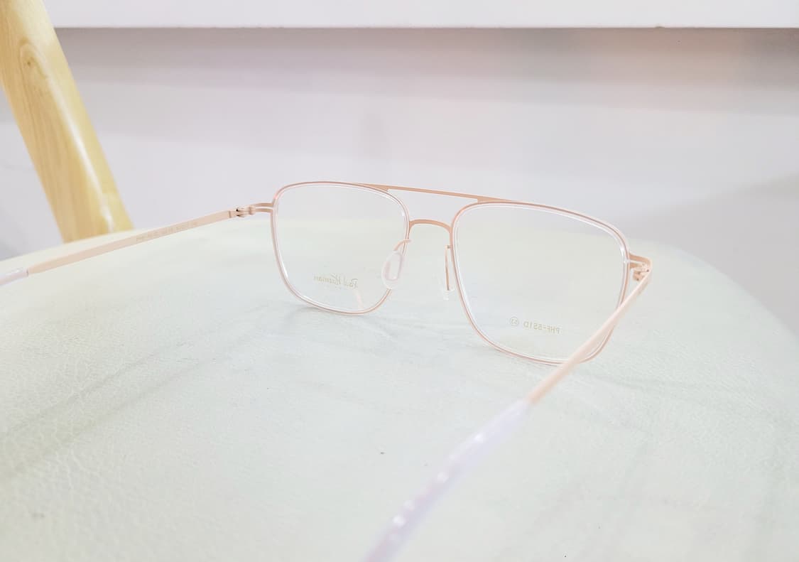 폴휴먼안경(PHF551D 골드무광투명 투브릿지) +블루라이트변색렌즈 상품이미지5