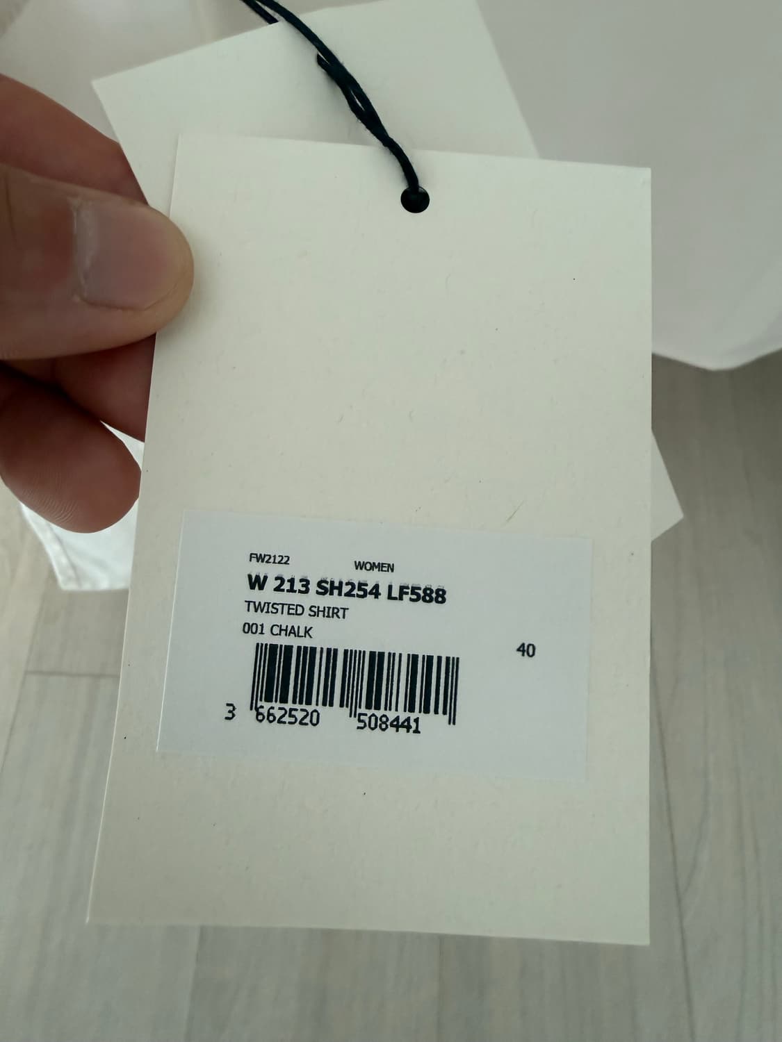 LEMAIRE 르메르 화이트 셔츠 40사이즈 상품이미지3