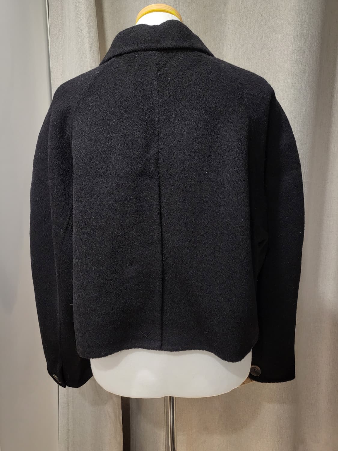 택포🎁새상품 울자켓 코트 핸드메이드 오버 루즈 단추 숏 상품이미지9