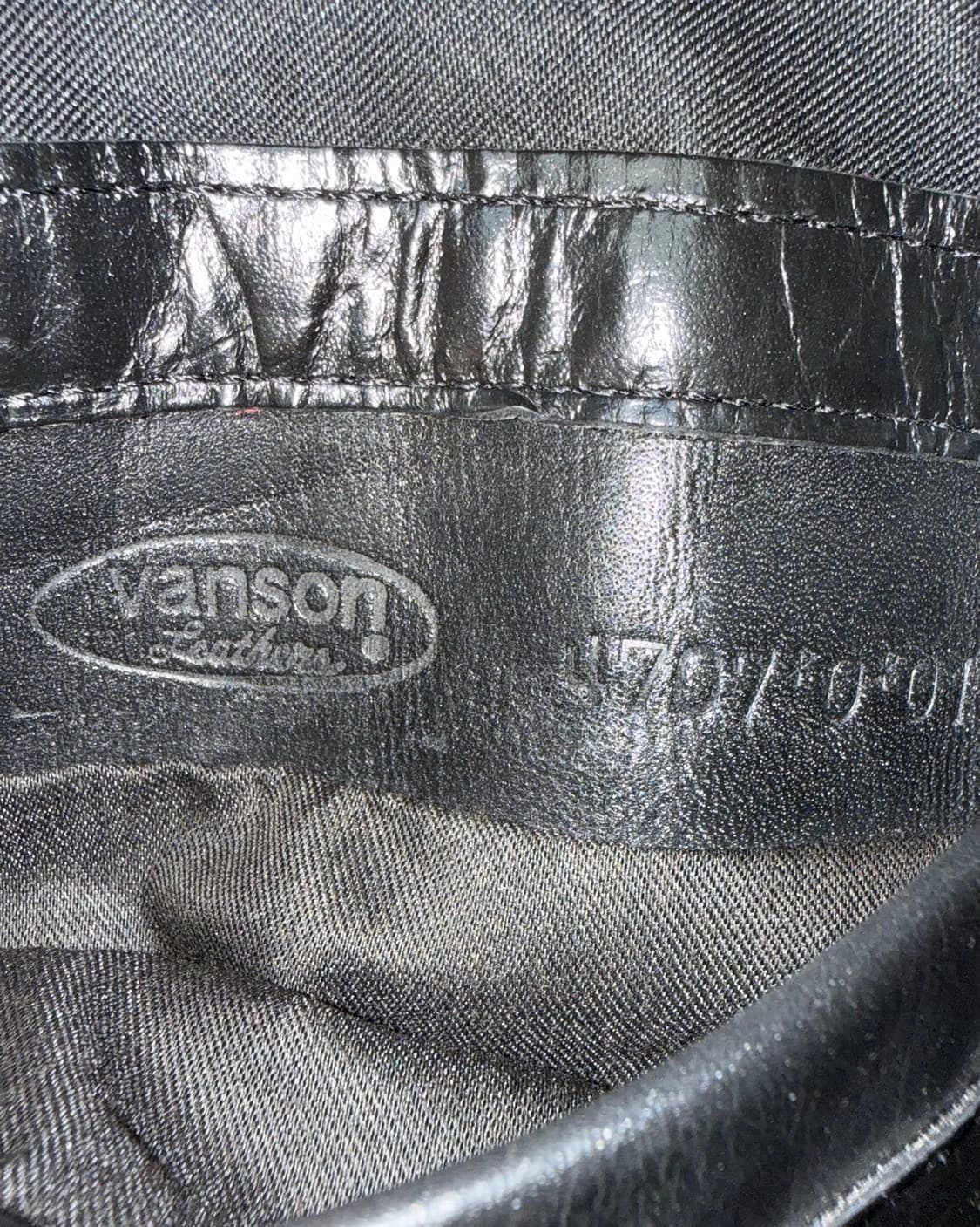 밴슨 레드 블랙 위네바고 모터스포츠 레더 자켓  상품이미지9