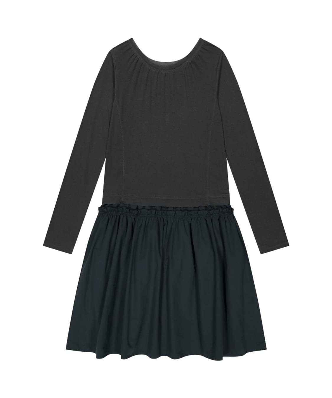 코이세이오 투웨이 셔링원피스 블루차콜 상품이미지2