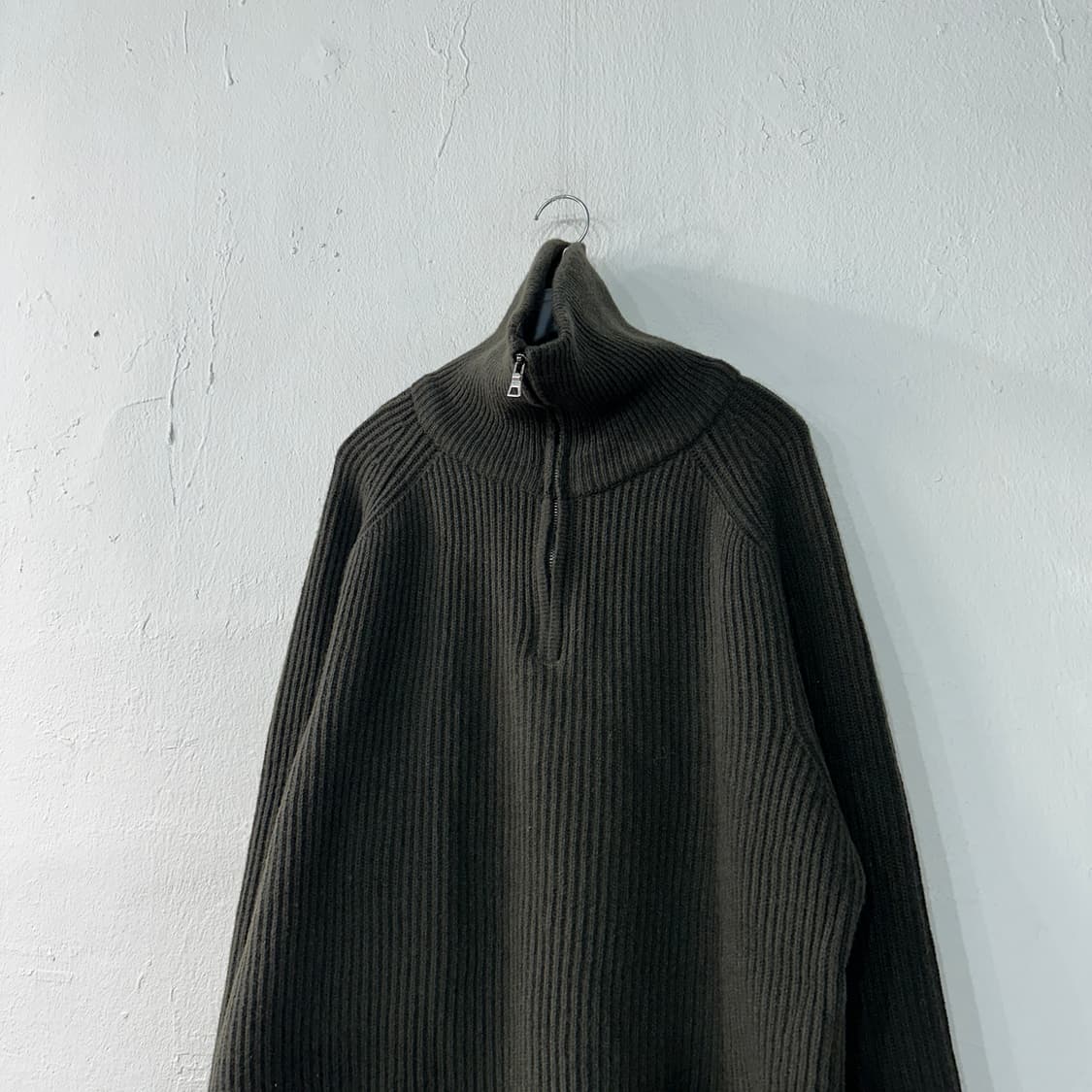 LANGER 랑거 오버핏 반집업 니트 상품이미지2