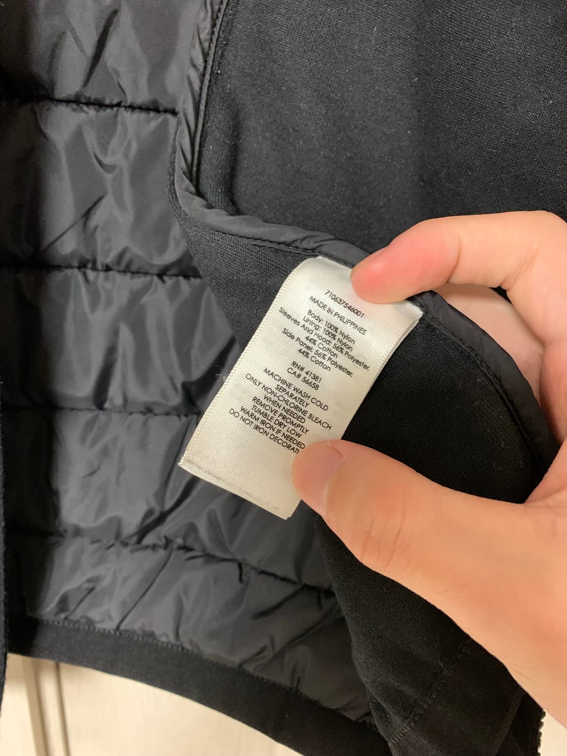 폴로 경량패딩 후드집업 블랙 상품이미지6