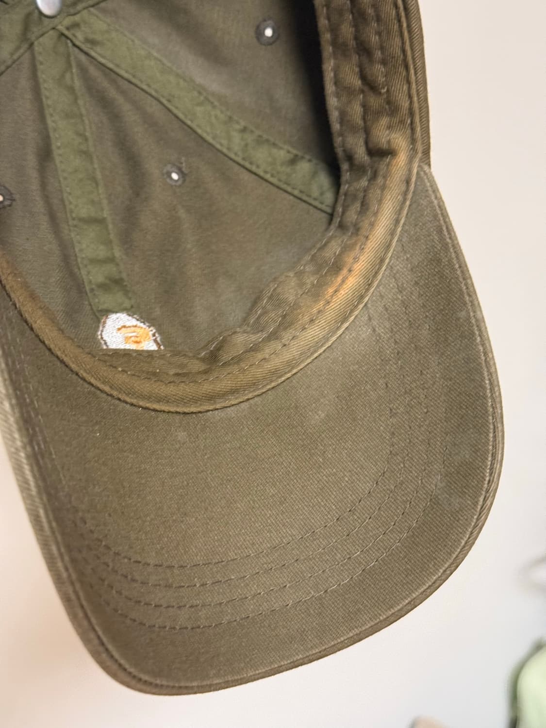 하자많음)bape 베이프 볼캡 카키 상품이미지5