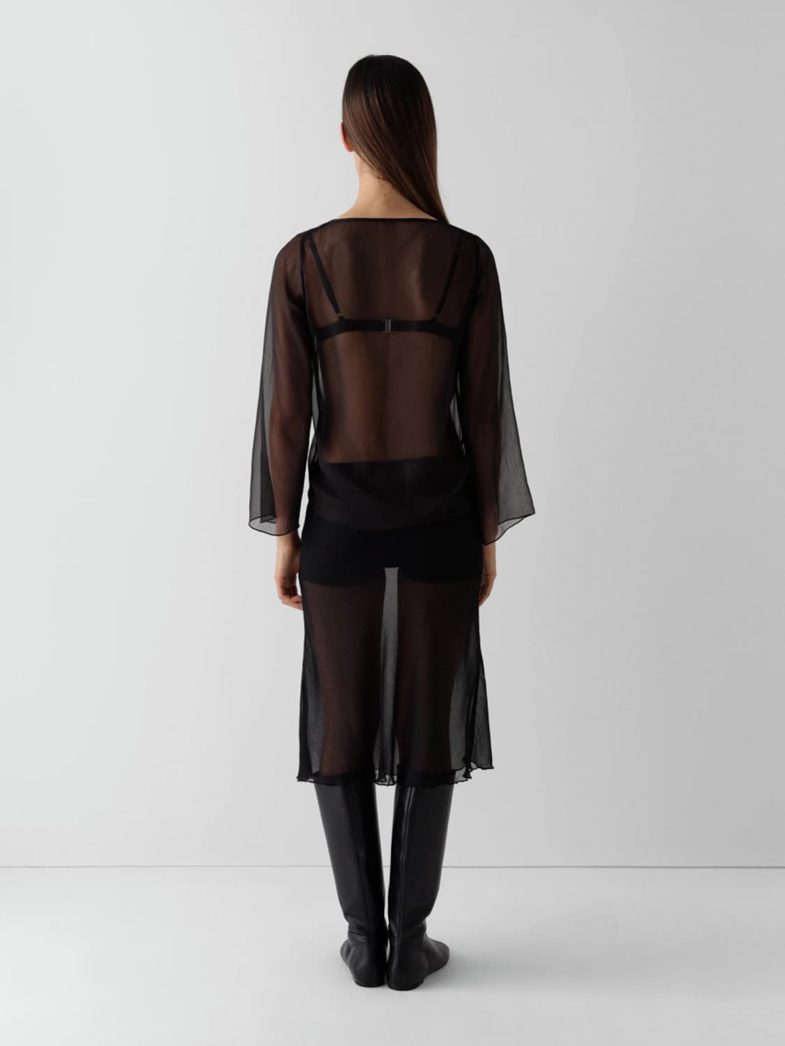 [XS,S,M]기마구아스 Bahia 시어 스커트/블랙 상품이미지7