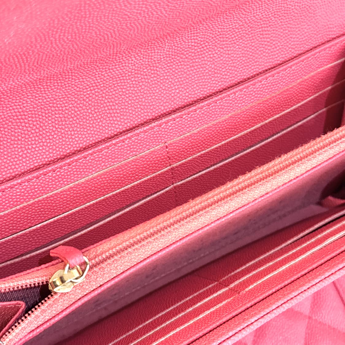 (신형)샤넬 마드모아젤 핑크 똑딱이 장지갑 상품이미지9