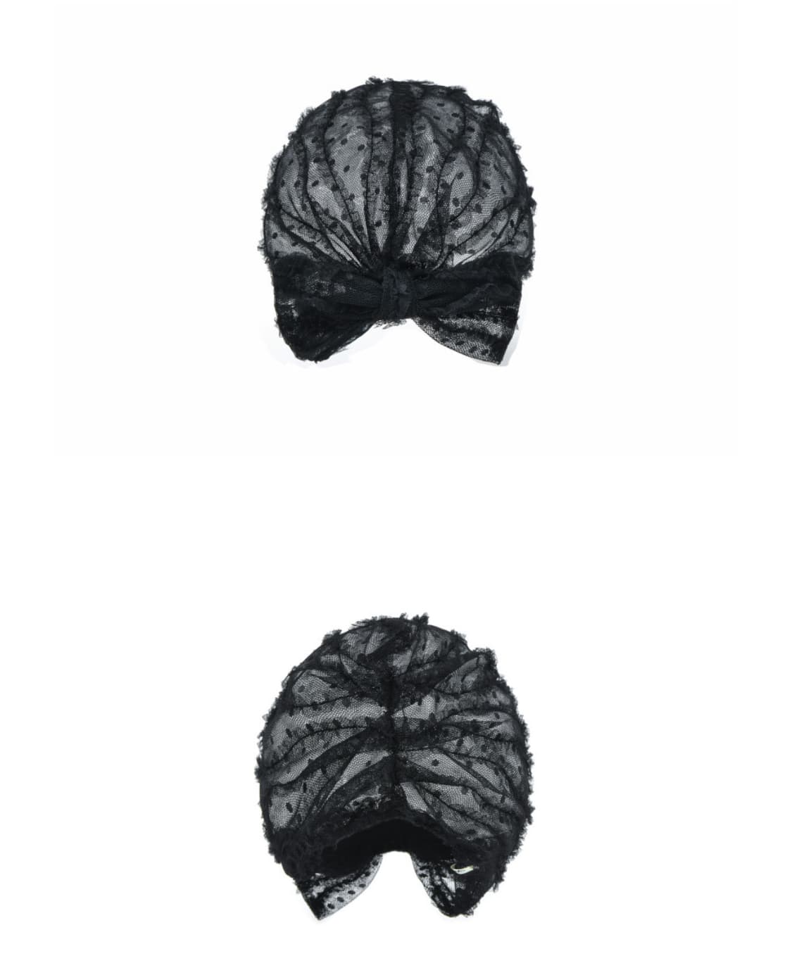 포에지담 FLORAL LACE TURBAN IN BLACK 상품이미지2