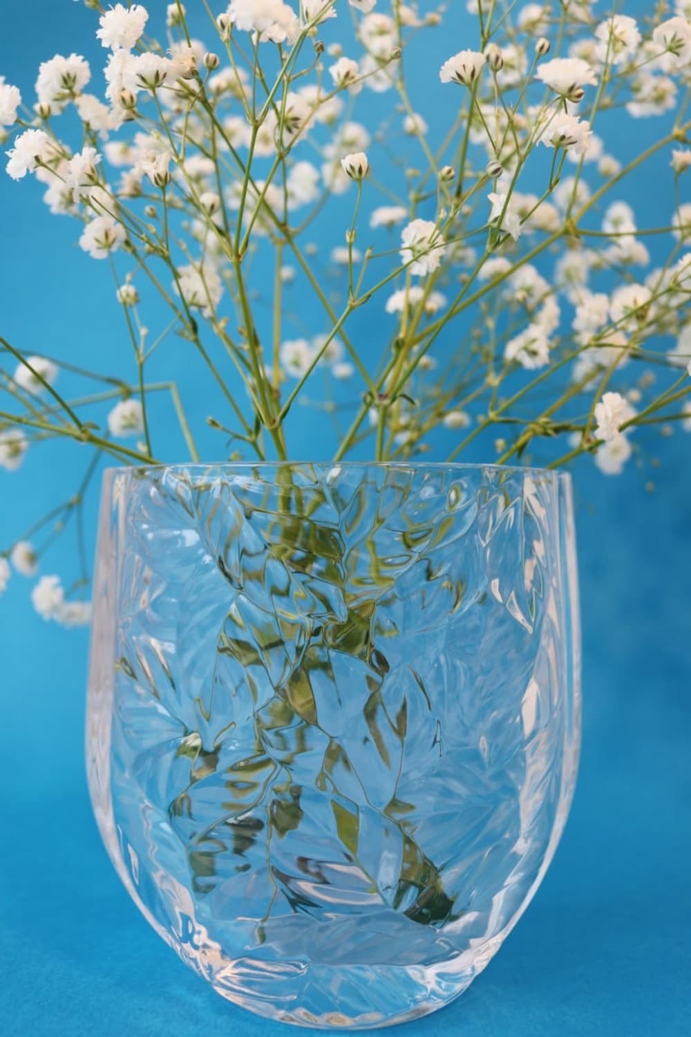 나뭇잎 패턴 글라스 화병 상품이미지4