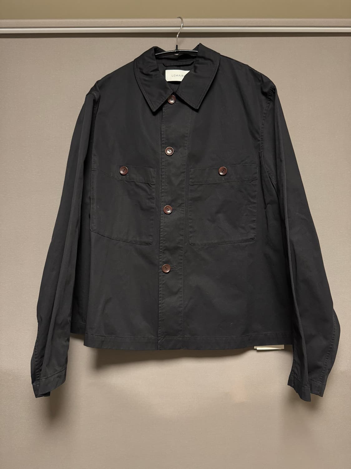 [XL] 23SS 르메르 밀리터리 오버셔츠 Black 상품이미지1